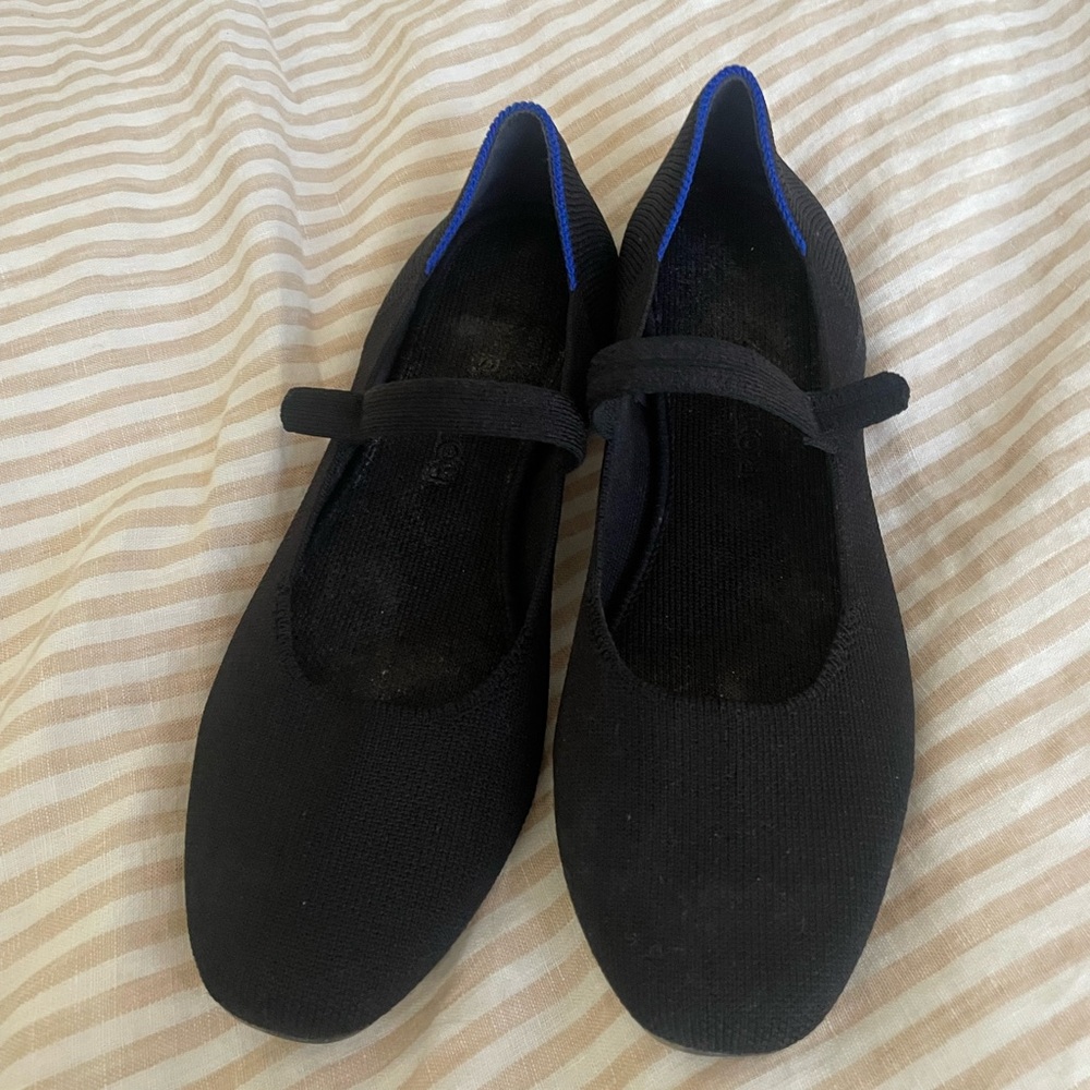 Square Toe Mary Jane Rothy’s Black Women's Shoes